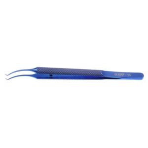 Girard colibri 缝合镊 0.1mm 1x2齿 带打结平台 圆柄 钛合金