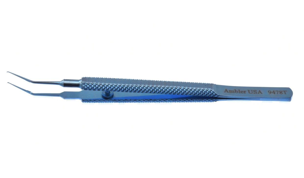Goldman Tissue Forceps Angled 10,0 cm (4")