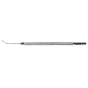 Graether collar button manipulator 4 3/4 angled shaft 10.0mm from bend to tip," button tip with 10.0 cm (4")