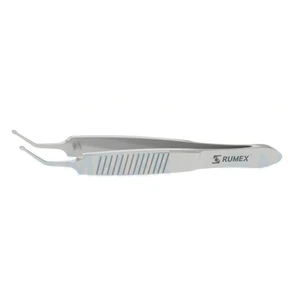 Guell DMEK forceps 4 angled shafts smooth rounded jaws flat handle – surgivalley (001212425)