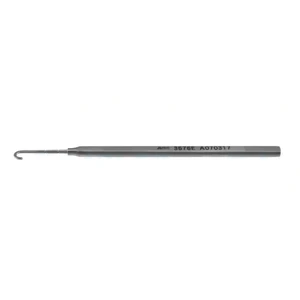Hardesty tenotomy hook 4 3/4 curved 5.0mm hook with markings 14.0mm and 20.0mm from tip flat handle – surgivalley (005212684)
