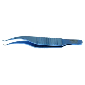 Harms colibri forceps 2 3/4 very delicate 0.2mm 1x2 teeth set at 45° 5.0mm tying platform flat handle titanium – surgivalley (090210815)