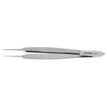 Harms-Tubingen tying forceps 4 straight shafts smooth jaws 6.0mm tying platforms narrow flat handle