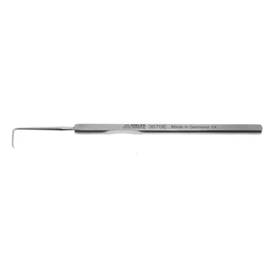 Helveston muscle finder hook 5 small, extra delicate angled cone shaped tip flat handle – surgivalley (005210283)