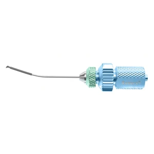 Ikeda MICS capsulorhexis forceps 23 gauge curved shaft, cystotome tips tip only for use with RX12-003T and RX12-001T handles – surgivalley (001212531)