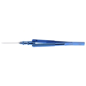 Intraocular foreign body forceps 6 straight shaft 20 gauge diameter tube 1.9mm long three-prong tip squeeze action handle – surgivalley (001212527)