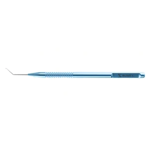 Iris hook 1.0mm angled round handle 2.5 cm (1") – surgivalley (002040182)