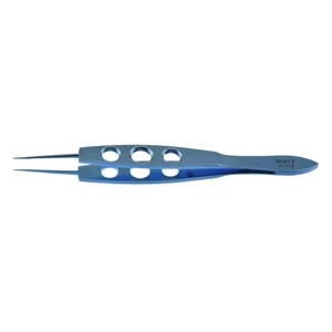 Jaffe tying forceps 4 very delicate straight smooth jaws 6.0mm tying platform flat 3-hole handle titanium – surgivalley (001212389)