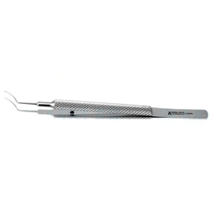 Kellan capsulorhexis forceps 4 delicate, vaulted 45° shafts 11.0mm from bend to tip, Arruga style tips round handle – surgivalley (001212679)