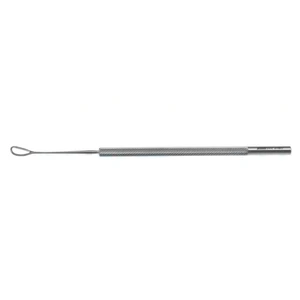 Lazo de lente intracapsular Kirby 5 3/8 ligeramente curvo liso 5.0mm x 10.0mm lazo mango redondo 12. 20.0 cm (8.0)