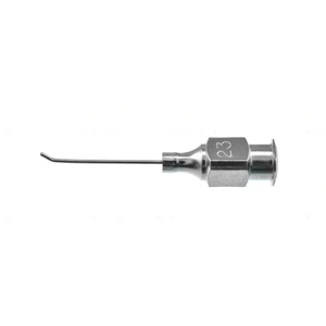 Angled Knolle Surgical Cannula for Ophthalmic Procedures with Micro Precision Tip and Lightweight Grip – surgivalley (016040015)