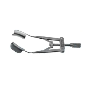 Kraff lid speculum 2 3/8 adult size 14.0mm solid blades," temporal approach," adjustable thumb-s 20.0 cm (8.0) – surgivalley (010040091)