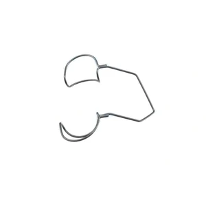 Kratz-Barraquer lid speculum 1 1/2 adult size 12.5mm closed wire blades with wings," nasal appr 5.0 cm (2") – surgivalley (003040021)