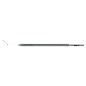 Lewicky lens manipulating hook 4 1/2 vaulted shaft 11.0mm from bend to tip 0.2mm tip round han 5.0 cm (2") – surgivalley (005040038)