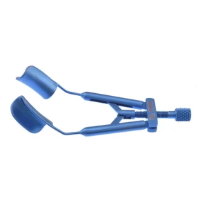 Lieberman adjustable lid speculum 2 3/4 adult 15.0mm solid blades titanium 5.0 cm (2") – surgivalley (010040014)