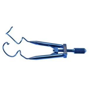 Lieberman LASIK lid speculum 2 3/4 rounded open blades," temperal approach," adjustable thumb-sc 10.0 cm (4") – surgivalley (010040107)