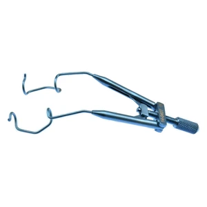 Lieberman lid speculum 2 3/4 adult size," open V-wire blades," temporal approach," adjustable thu 10.0 cm (4") – surgivalley (010040112)