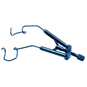 Lieberman lid speculum 2 3/4 pediatric size 12.0mm open V-wire blades," nasal approach," thumb-s 10.0 cm (4") – surgivalley (010040035)