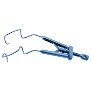 Lieberman lid speculum 2 7/8 adult size 17.0mm open V-wire blades," temporal approach," thumb-sc 20.0 cm (8.0) – surgivalley (010040106)