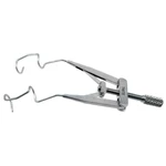 Lieberman lid speculum 3 1/4 adult size 14.0mm open V-wire blades," temporal approach," adjustab 10.0 cm (4")