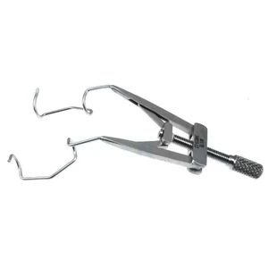 Lieberman lid speculum 3 1/4 adult size 19.0mm open V-wire blades," nasal approach," adjustable " 10.0 cm (4") – surgivalley (010040047)