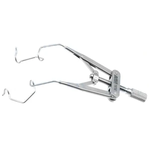 Lieberman lid speculum 3 adult size 17.0mm open V-wire blades," nasal approach," adjustable thum 7.5 cm (3") – surgivalley (010040042)