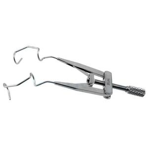 Lieberman lid speculum 3 adult size 17.0mm open V-wire blades," temporal approach," adjustable t 7.5 cm (3") – surgivalley (010040027)