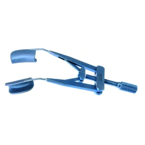 Lieberman lid speculum 3 adult size," thin 14.0mm solid blades," nasal approach," adjustable thum 7.5 cm (3") – surgivalley (010040022)