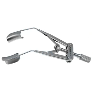 Lieberman lid speculum 3 adult size," thin 15.0mm solid blades," nasal approach," adjustable thum 7.5 cm (3") – surgivalley (010040021)