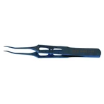 Lims suturing forceps straight shafts 1x2 teeth with tying platform flat handle titanium