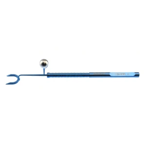 LRI pre-op slit lamp gravity axis marker straight 14.0mm spread at tips round handle titanium, – surgivalley (999040179)