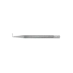 Sonda trabecular Mackensen 3 5/8 curva esquerda ponta de 7.0mm cabo redondo 7.5 cm (3")