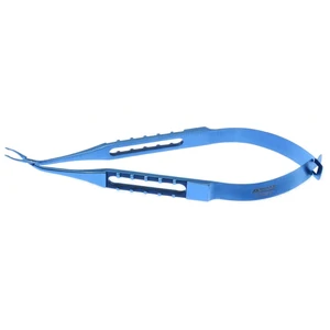 Mackool III micro nucleus cracking forceps 4 angled 30° shafts flat cross-action handle titanium