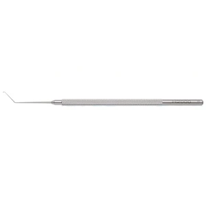 Mackool phaco chopper 4 1/2 angled 45°" shaft 10.0mm from bend to tip 0.33mm ball shaped tip wi 5.0 cm (2") – surgivalley (101040032)