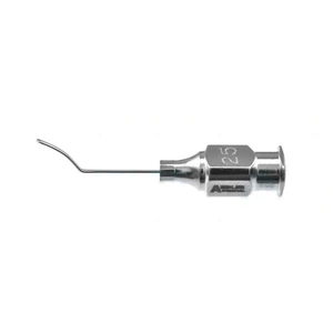 Manche LASIK irrigation cannula 25 gauge," vaulted 9.0mm from bend to tip," solid spatulated tip – surgivalley (016040189)