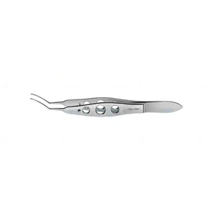 Masket capsulorhexis forceps 4 extra delicate, vaulted 13.0mm shanks, triangular grasping tips flat 3-hole handle with guide pin – surgivalley (001212760)