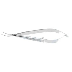 Maumenee 交叉作用 Colibri 角膜镊子 4 3/4" 0.1mm 1x2 齿，设定在 45º，5.0mm 打结平台，扁平手柄 – surgivalley (090210845)