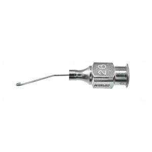 McIntyre-Binkhorst MICS irrigating cannula 26 gauge angled left 13.0mm from bend to tip blunt 2 – surgivalley (016040119)