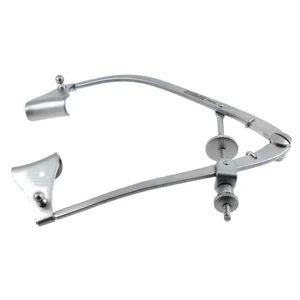 McPherson lid speculum 3 1/4 adult size 14.0mm free-swinging solid blades with suture posts an 10.0 cm (4") – surgivalley (010040092)