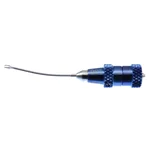 Punta de pinzas capsulorrexis MICS 2" calibre 23 rotable 360º, eje ligeramente curvo puntas de agarre de 1.75mm titanio para uso con mango MICS #9910T