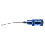 Punta de pinzas capsulorrexis MICS 2" calibre 23 rotable 360º, eje ligeramente curvo puntas de agarre de 2.50mm titanio para uso con mango MICS #9910T