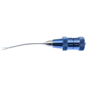 MICS capsulorhexis forceps tip 2 23 gauge 360° rotatable, slightly curved shaft 2.50mm grasping tips titanium for use with MICS handle #9910T – surgivalley (001212820)