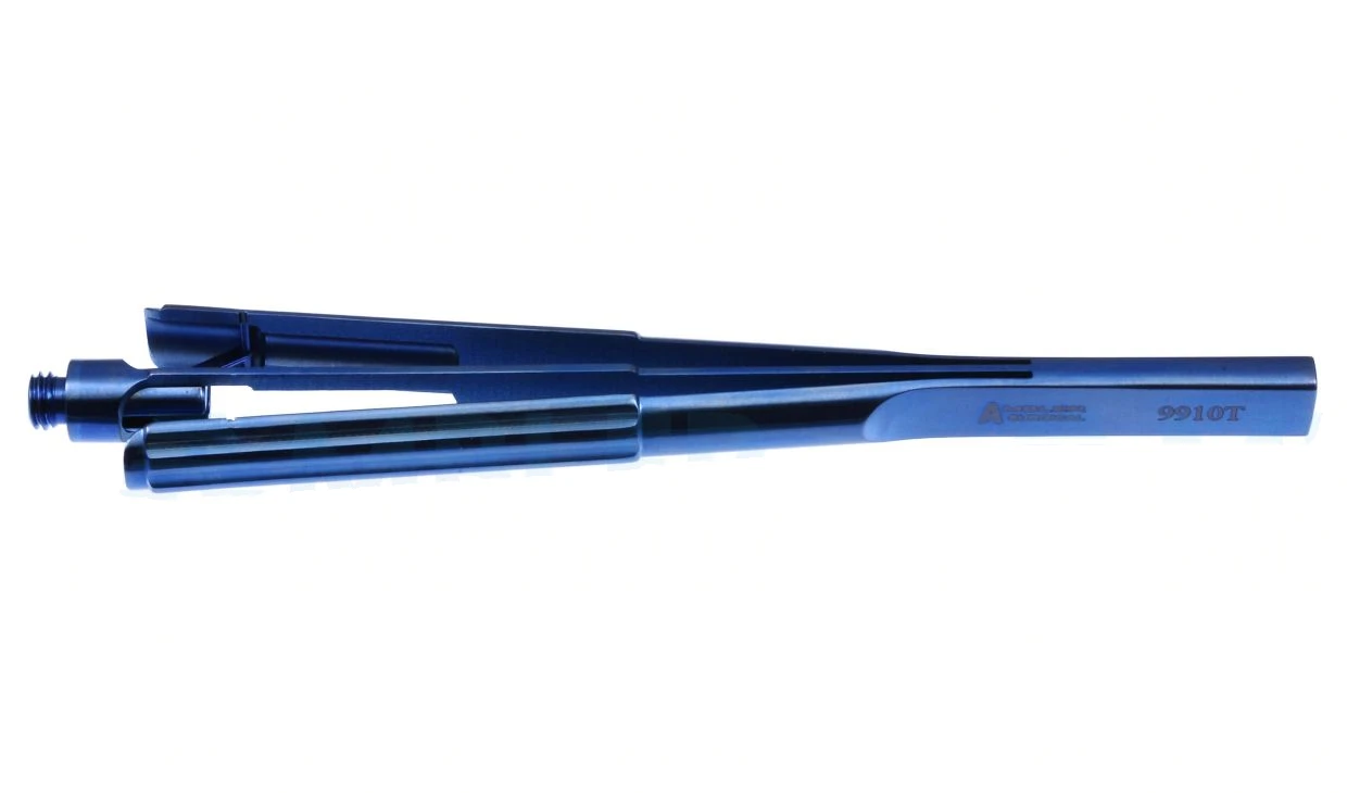 MICS 镊子和剪刀手柄 4" 钛合金挤压式设计，适用于镊子尖端 #9915T 9918T 9919T 以及剪刀尖端 #9921T 9922T 9923T 9924T