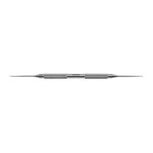 Modified Machat corneal LASIK spatula 4 1/2 double-ended spatula and golf club spud round hand 5.0 cm (2") – surgivalley (999060048)