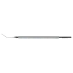 Nagahara nucleus chopper 4 1/2 angled 45°" shaft 10.0mm from bend to tip 1.25mm tip 60°" flat in 5.0 cm (2")