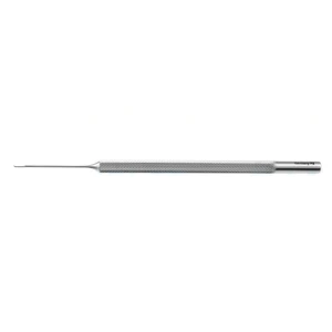 Olk retinal spatula 4 7/8 triangular 0.5mm tip angled 130°" with 4.0mm flattened area round han 20.0 cm (8.0) – surgivalley (999120691)