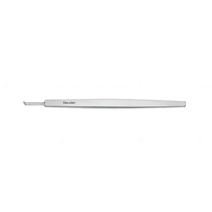 Paufique keratoplasty knife 4 1/8 angled 2.0mm long cutting edge 1.7mm wide semi-circular tip " 20.0 cm (8.0)