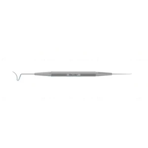 Elevador de retalho femtossegundo Pfaeffl 4 1/2 de dupla extremidade gancho cônico em V de 10,5 mm curvo, "modifi" 5,0 cm (2")