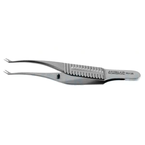 Polack colibri corneal forceps 2 3/4 two sets of 0.12mm 1x2 teeth 2.75mm long tips separated 1mm flat handle – surgivalley (001213304)