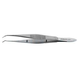 Quevedo Tissue Forceps 1x2 Teeth Angled 10.8 cm (4.2) – surgivalley (001212356)